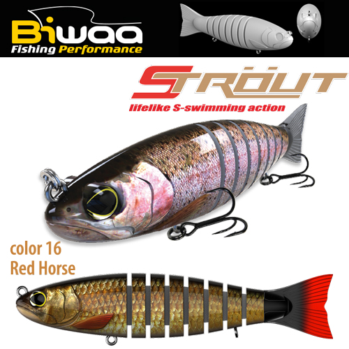 SWIMBAIT STROUT 6.5 16cm 52gr 16 Red Horse