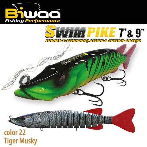 SWIMBAIT SWIMPIKE SS 9 24cm 62gr 22 Tiger Musky