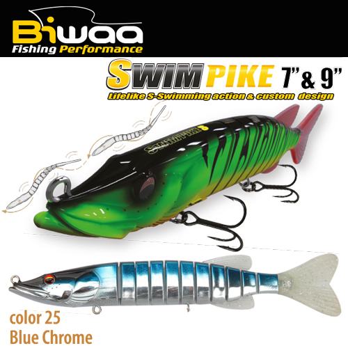 SWIMBAIT SWIMPIKE SS 9 24cm 62gr 25 Blue Chrome