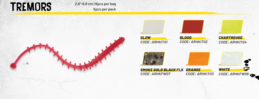 TREMORS WORM 6.8cm Glow