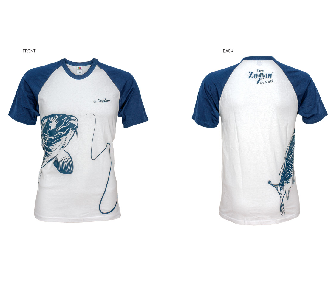 TRICOU CARP ZOOM T-SHIRT WHITE-BLUE 2XL