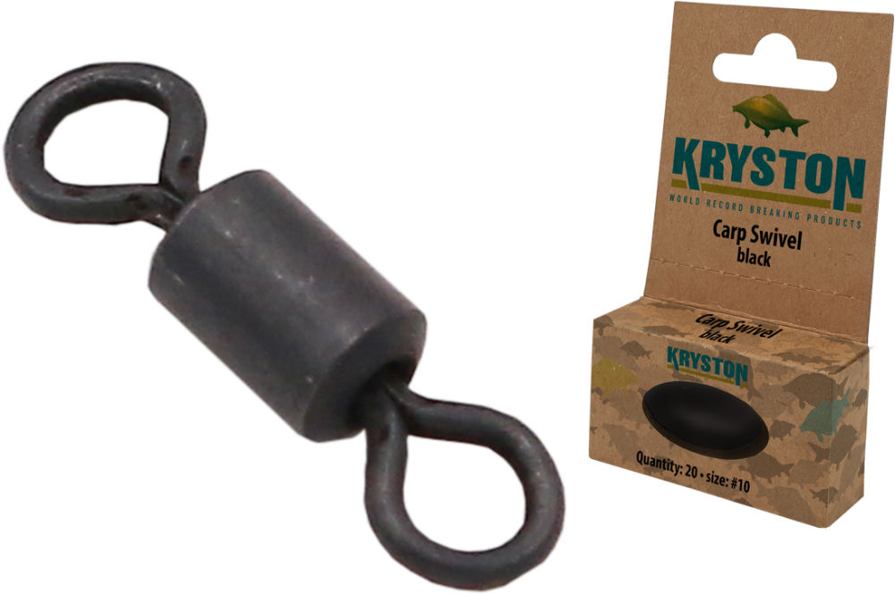 VARTEJ KRYSTON CARP SWIVEL #10 Black