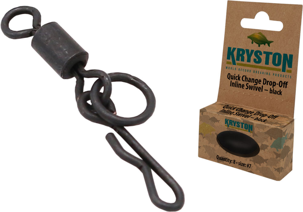 VARTEJ KRYSTON QUICK CHANGE DROP-OFF INLINE SWIVEL #7 Black