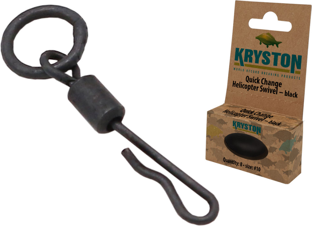 VARTEJ KRYSTON QUICK CHANGE HELIKOPTER SWIVEL #7 Black