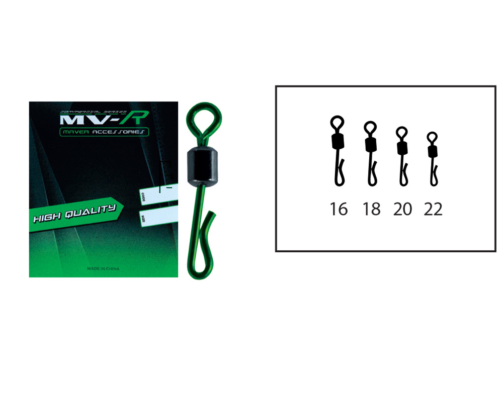 VARTEJ MAVER CU AGRAFA MV-R FAST CHANGE SWIVEL NR.20 Dual Color