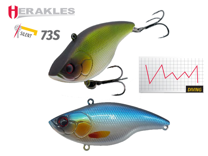 VOBLER BLAZE RATTLE 73 SILENT S 7.3cm 17gr Crome Blue
