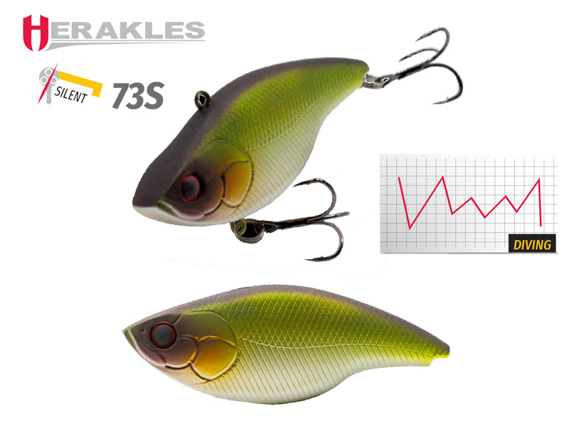VOBLER BLAZE RATTLE 73 SILENT S 7.3cm 17gr Matt Green Shinner