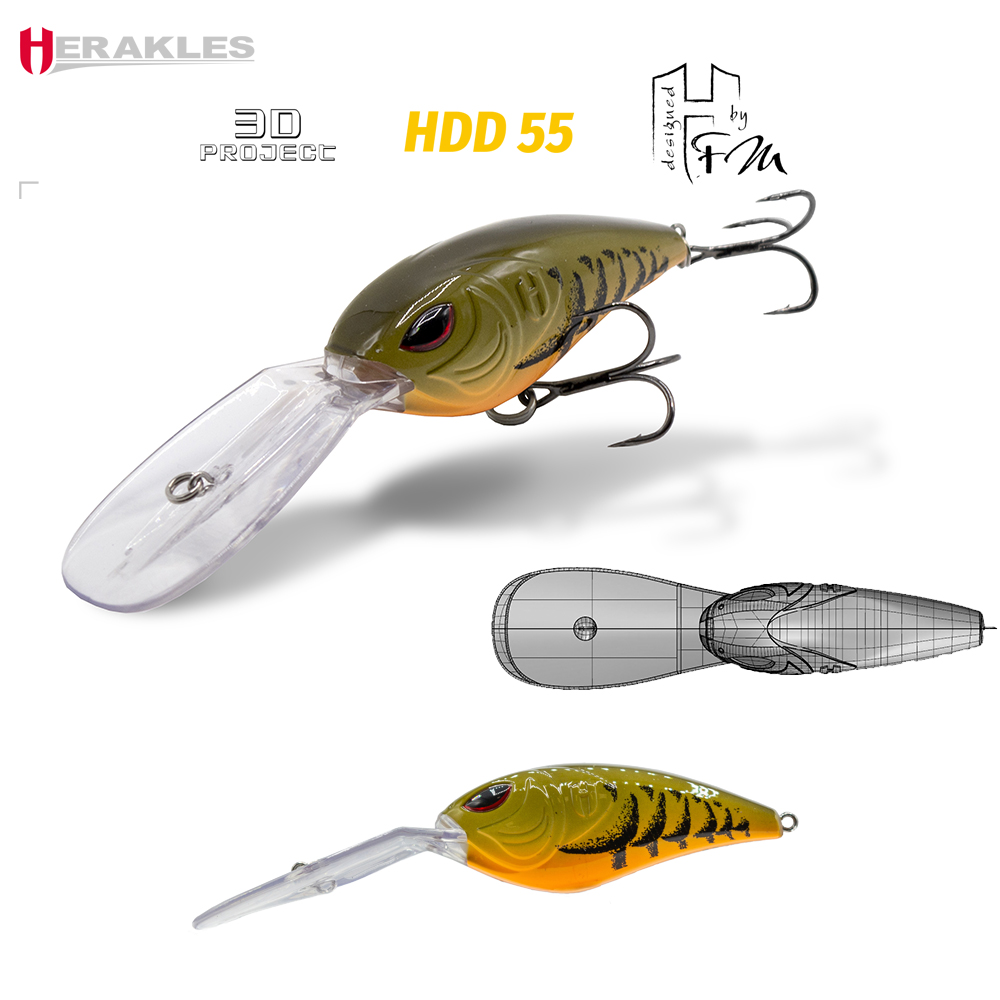 VOBLER HDD 55F 7.0cm 27gr Brown Craw