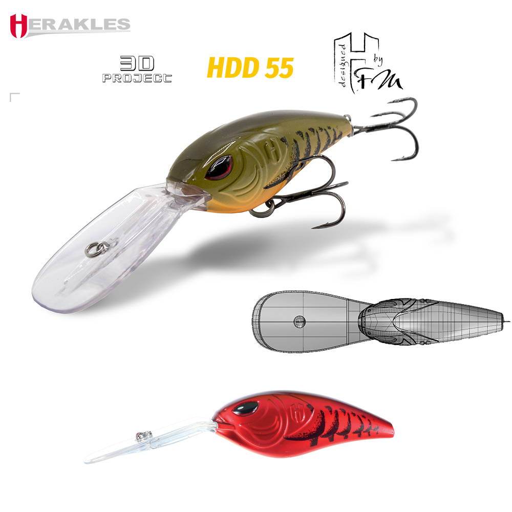 VOBLER HDD 55F 7.0cm 27gr Red Craw