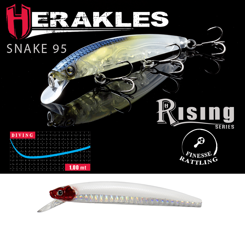 VOBLER HERAKLES SNAKE 95SP 9.5cm 9gr Bloody Blade