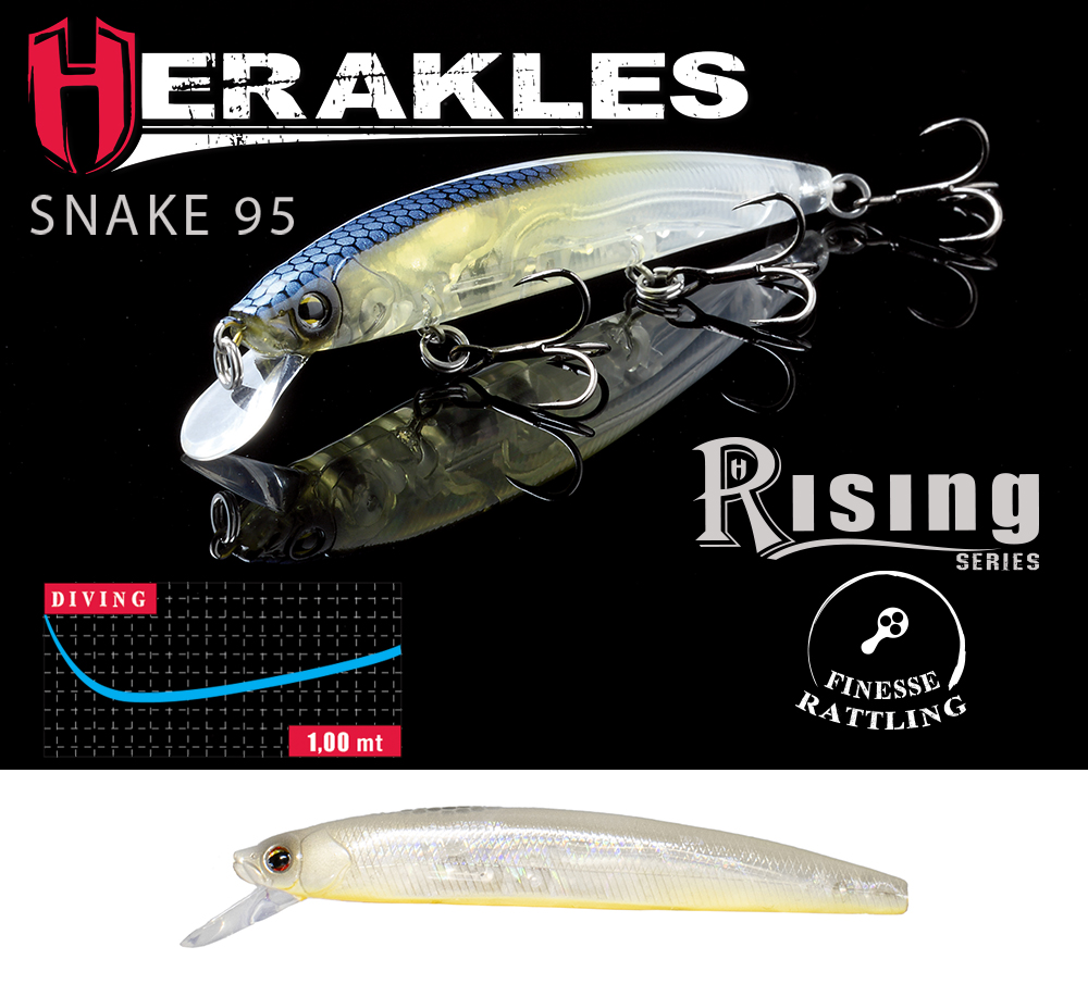 VOBLER HERAKLES SNAKE 95SP 9.5cm 9gr Pearl OCB