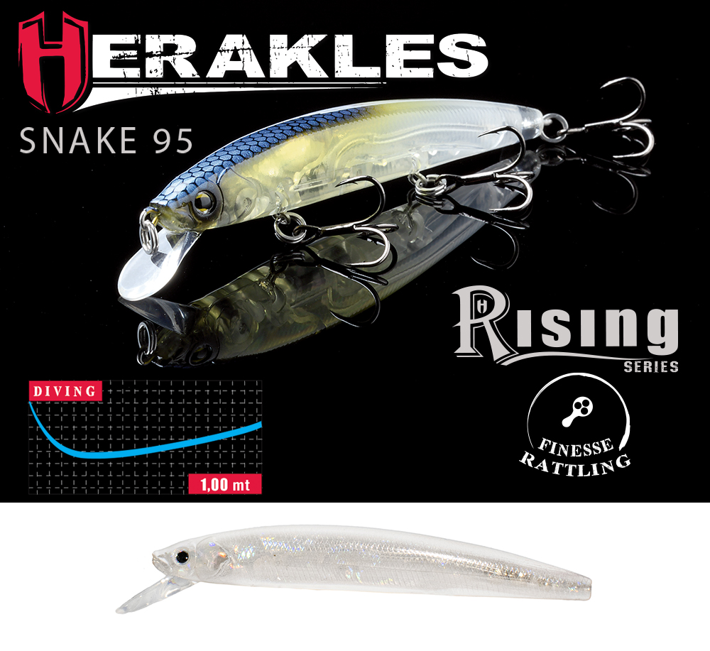 VOBLER HERAKLES SNAKE 95SP 9.5cm 9gr White Impact