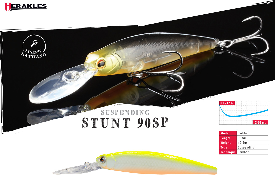 VOBLER HERAKLES STUNT 90SP 9.0cm 12.5cm Chartreuse OB