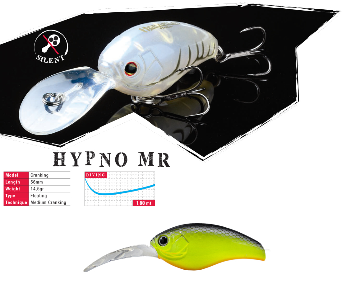 VOBLER HYPNO-MR F 5.6cm 14.5gr Chartreuse Black Back