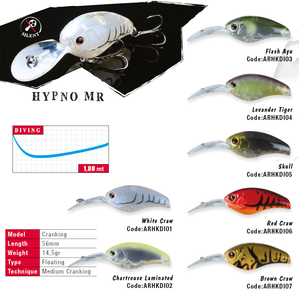 VOBLER HYPNO-MR F 5.6cm 14.5gr Chartreuse Laminated