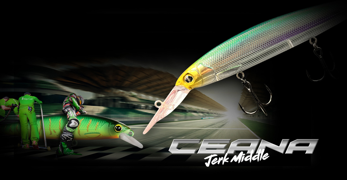 VOBLER MAJOR CRAFT CEANA JERKBAIT 110SPM MIDDLE 11cm 17gr #015 Ghost Wakasagi