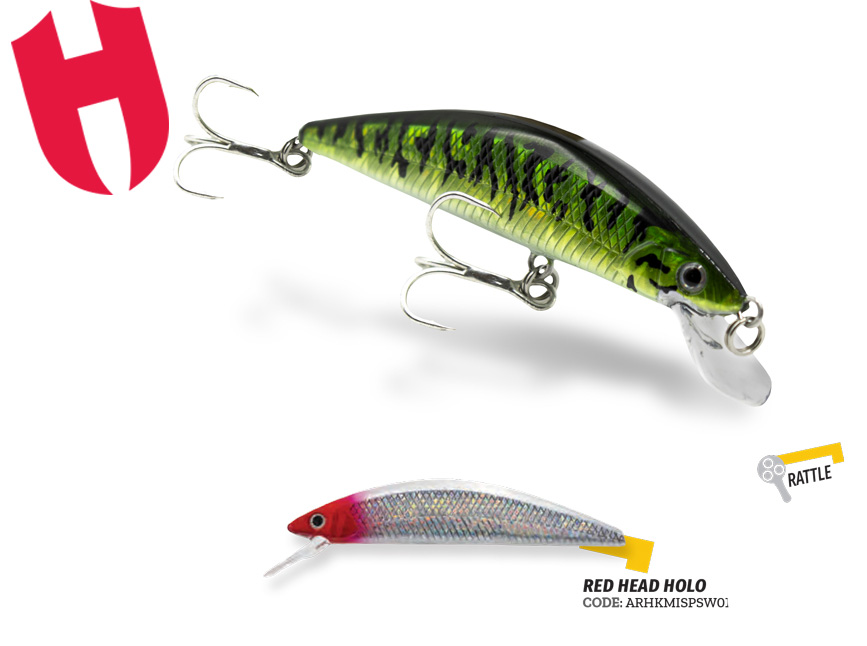 VOBLER MIZU 70SP SW 7.0cm 4.8gr Red Head Holo