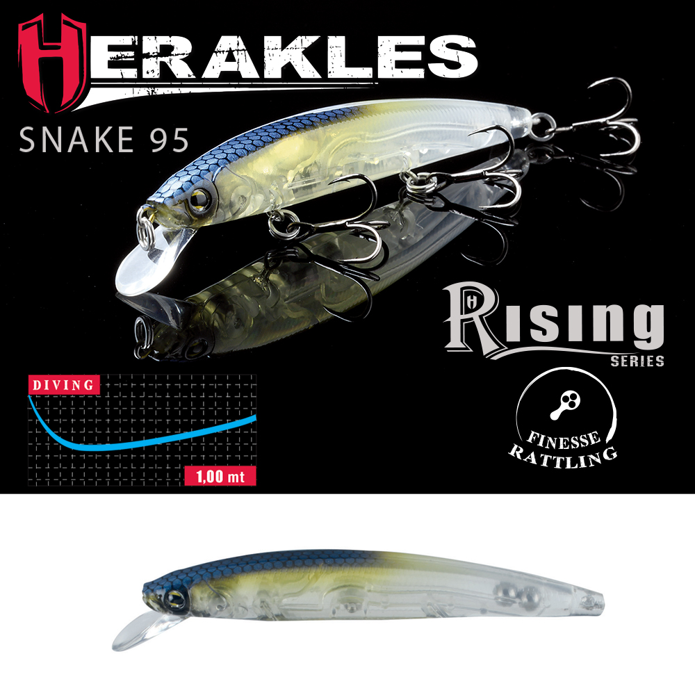 VOBLER SNAKE 95F 9.5cm 8.8gr Alburno Ghost