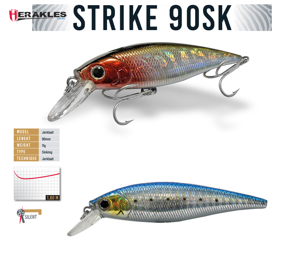 VOBLER STRIKE 90SK 9cm 11gr Sarda Chrome