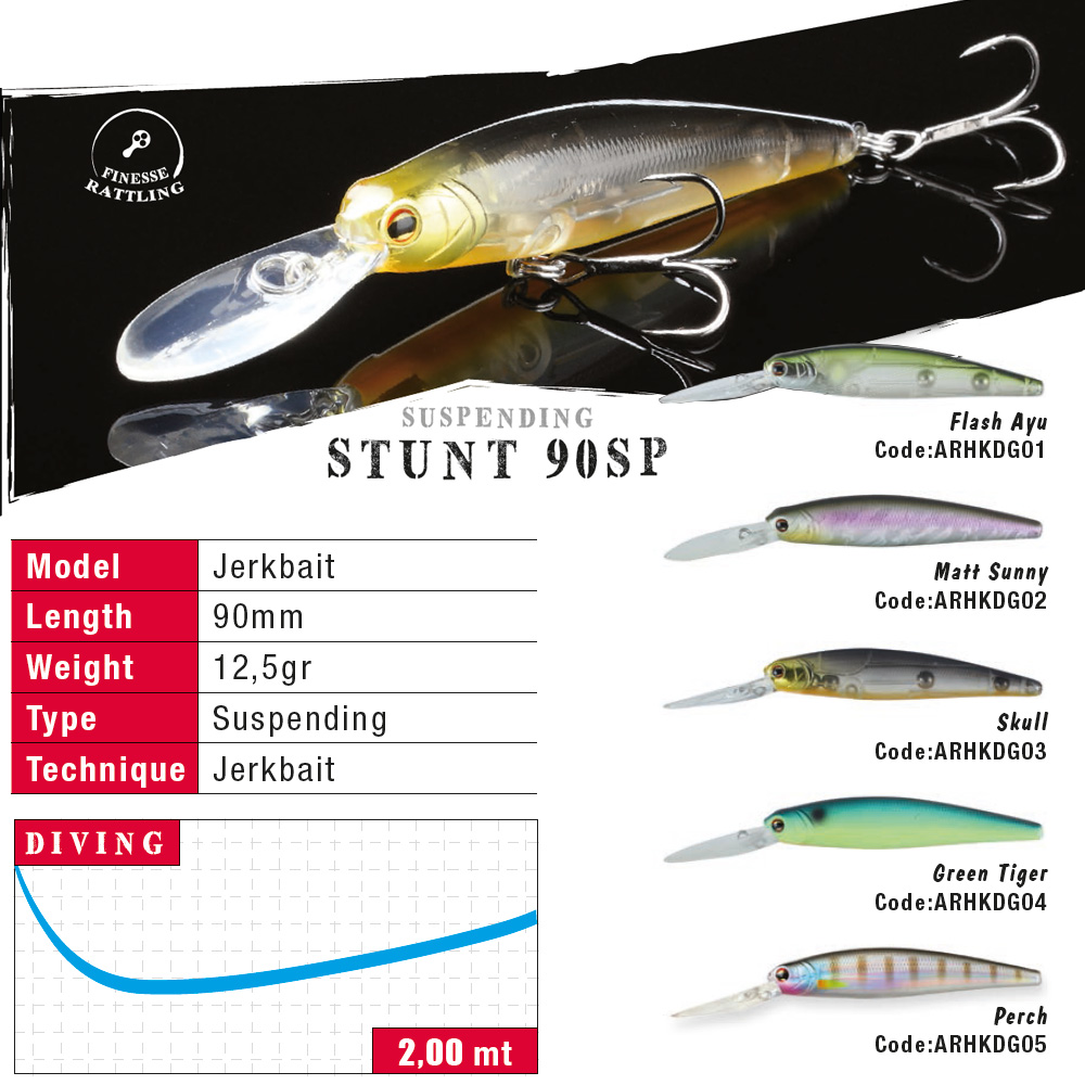 VOBLER STUNT 90SP 9.0cm 12.5cm Flash Ayu