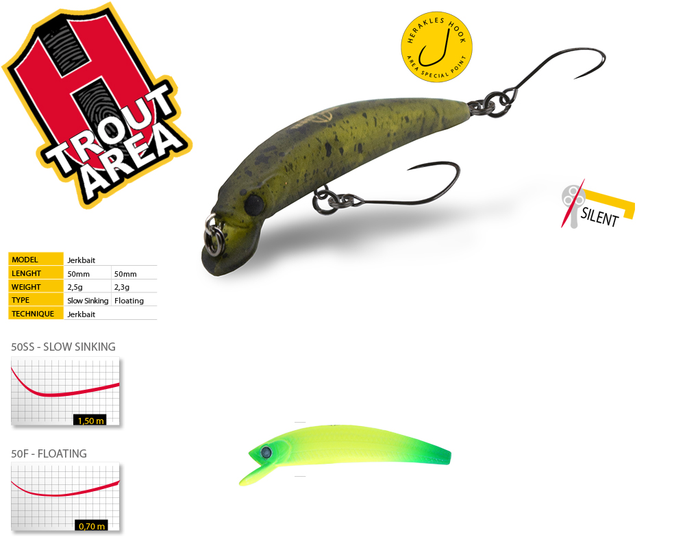 VOBLER TESER 50SS 5.0cm 2.5gr Lime