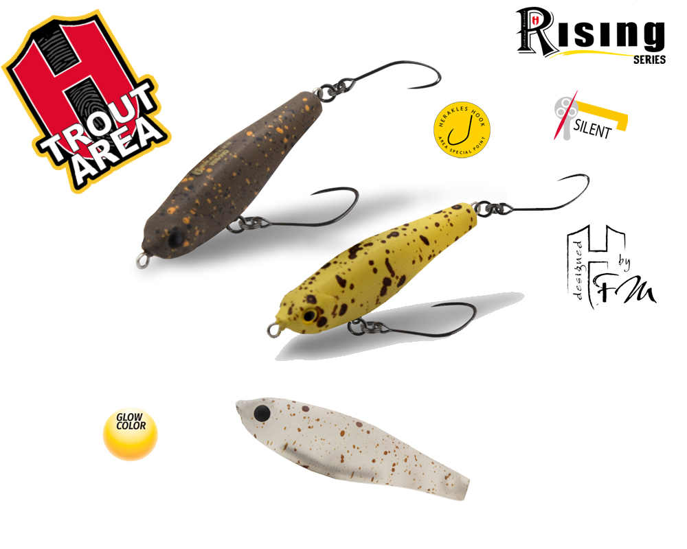 VOBLER WAVING-R S 4cm 2.4gr Ghost Pellet Glow