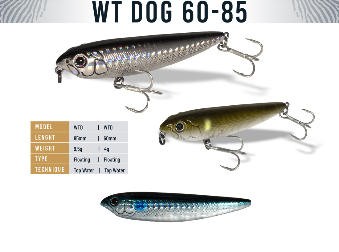 VOBLER WT-DOG 60 6cm 4gr Blue Fish