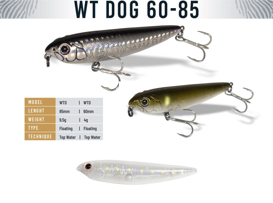 VOBLER WT-DOG 85 8.5cm 9.5gr Ghost Sarda Glow