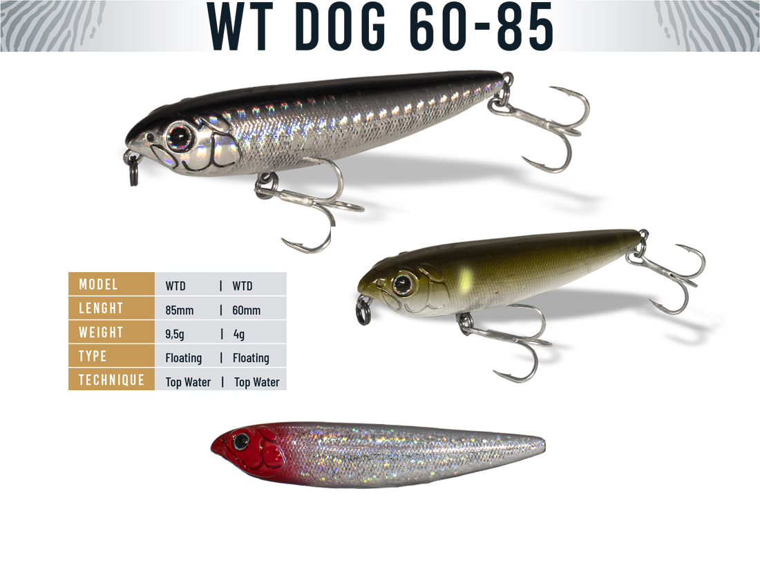 VOBLER WT-DOG 85 8.5cm 9.5gr Red Head Holo