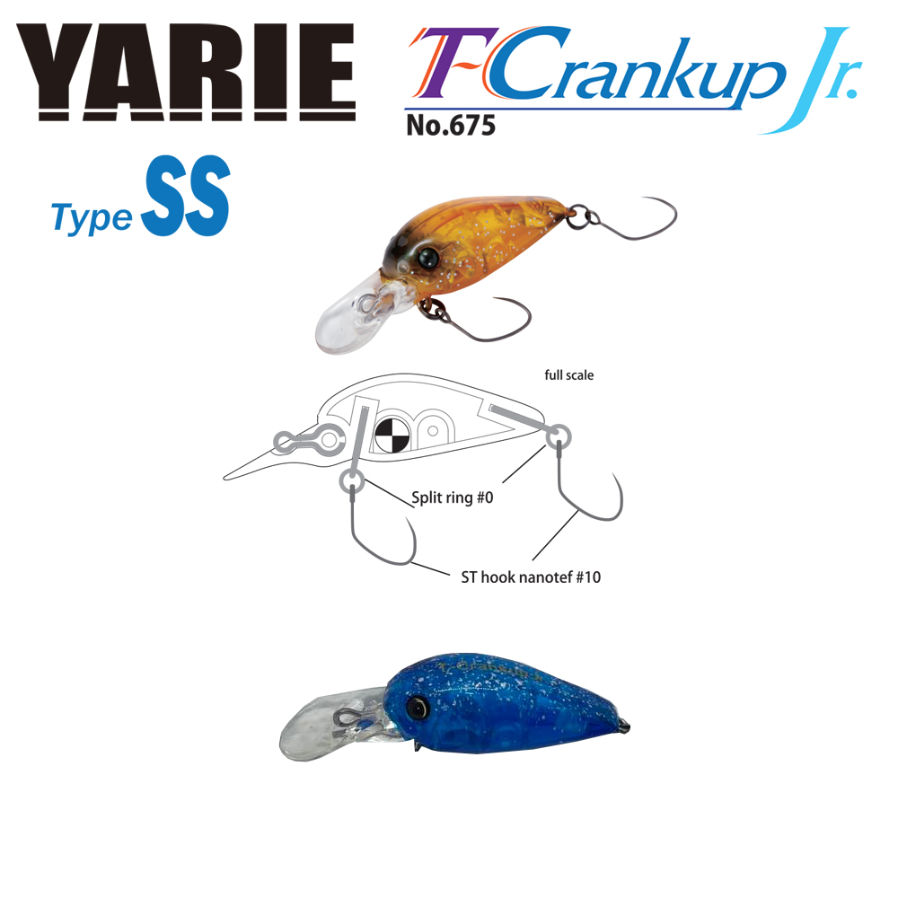 VOBLER YARIE 675 T-CRANKUP JR TYPE SS 2.8mm 2.1gr Culoare C32 IT Blue