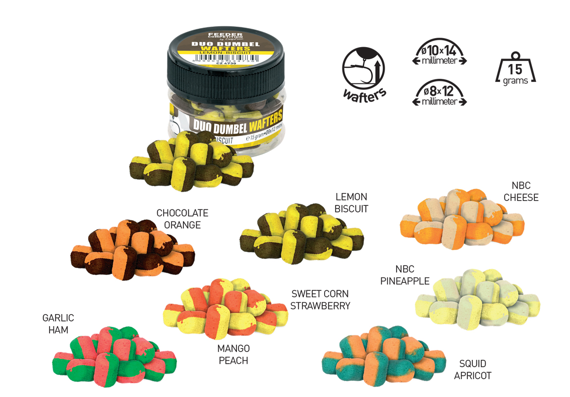 WAFTERS DUO DUMBEL 8x12mm 15gr Mango-Peach