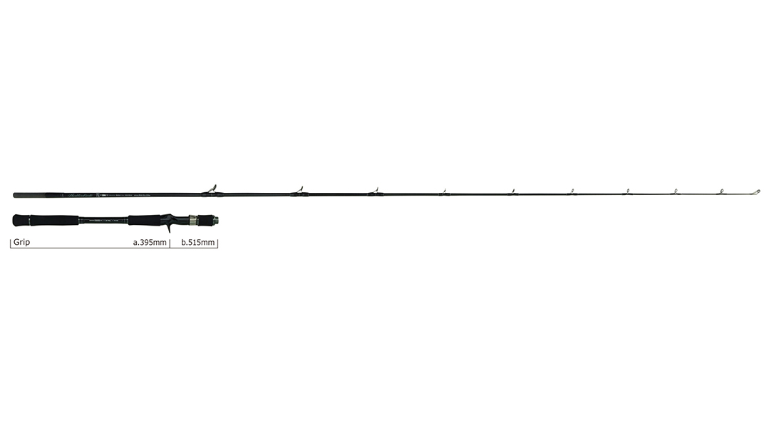 YAMAGA BALLISTICK 76M-XH/B BAITCAST 2.296 20-180gr Fuji Sic K Titanium