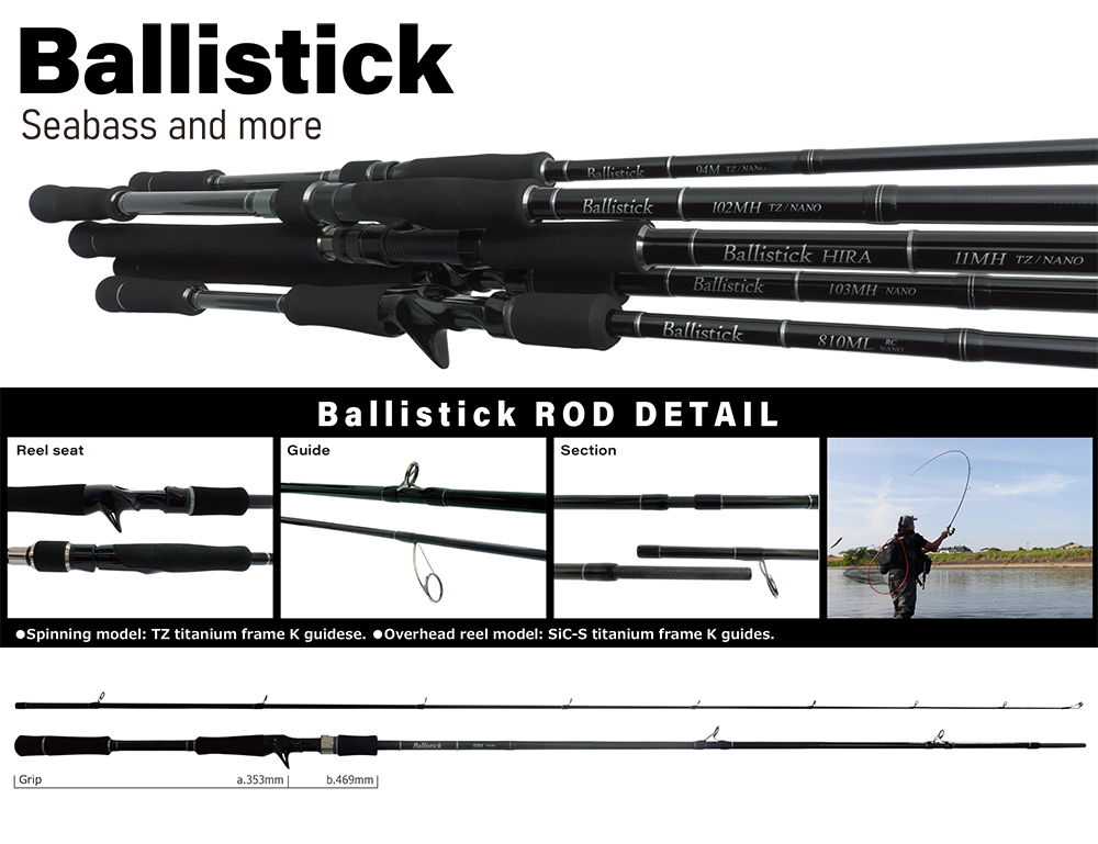 YAMAGA BALLISTICK 93M NANO BAIT CAST 2.830 8-42gr Fuji Sic Titanium