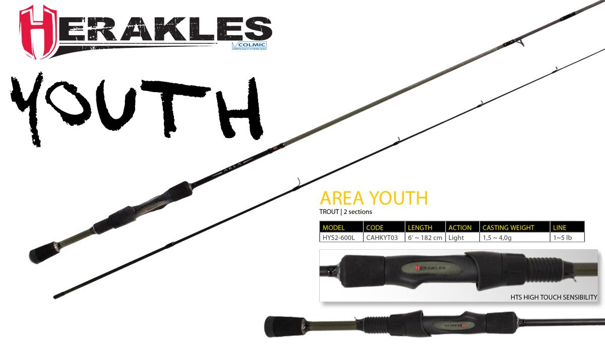YOUTH TROUT AREA HYJS2-600L 6 182cm 1.5-4.0gr Light