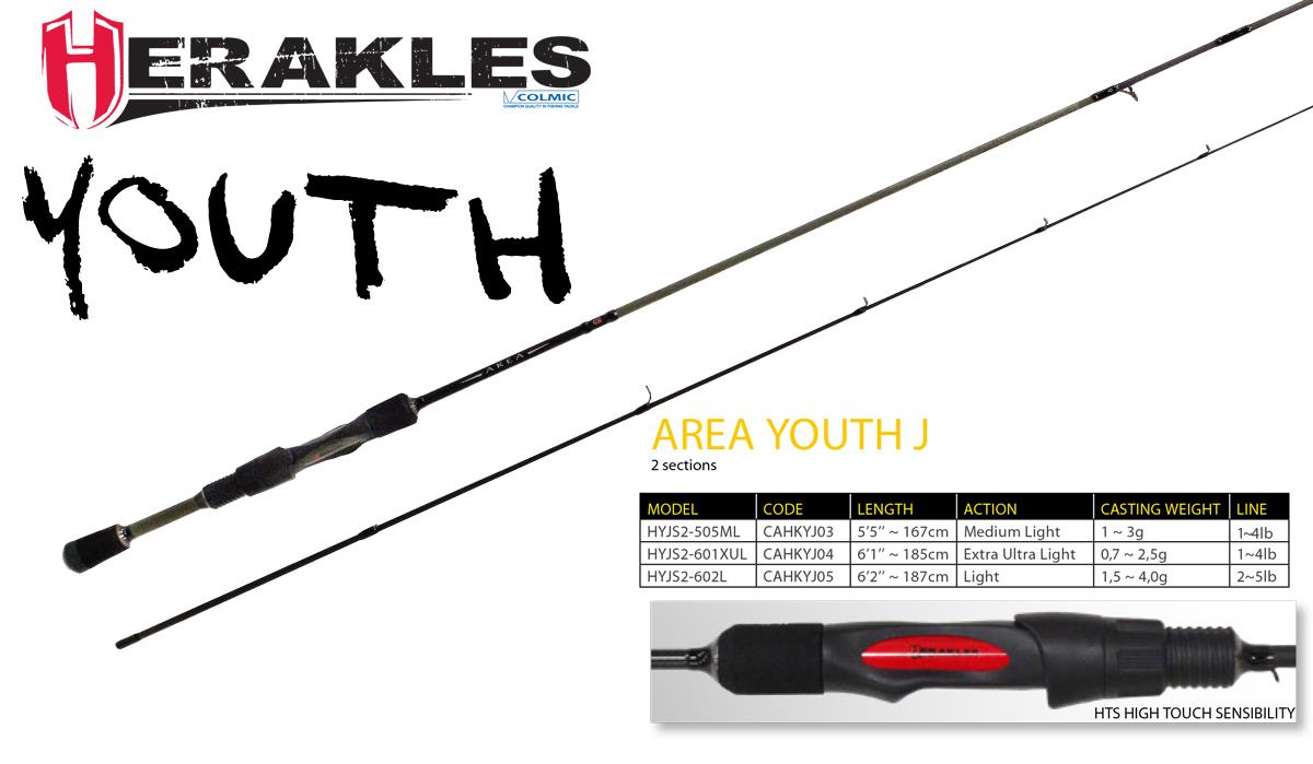 YOUTH TROUT AREA J HYJS2-601XUL 6 1 187cm 0.7-2.5gr Extra Ultra Light